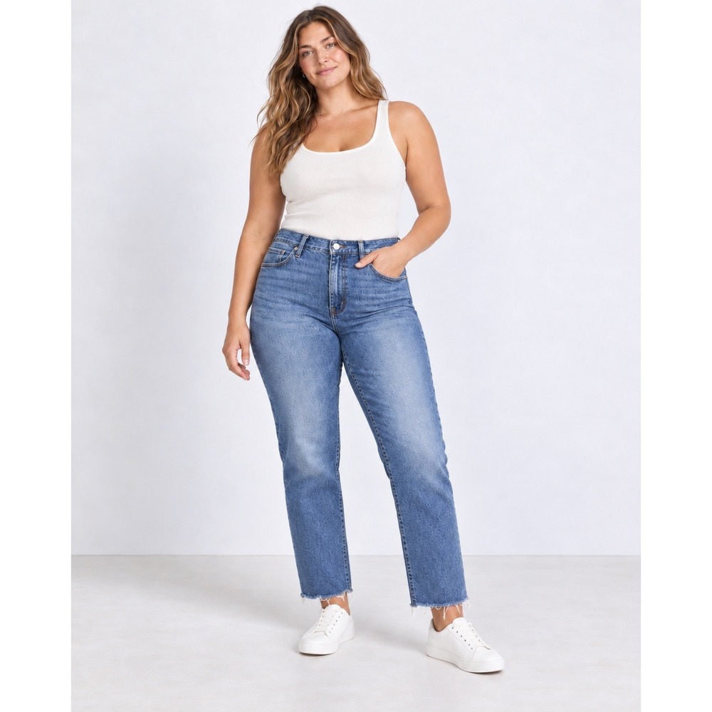 Madewell Women's Size 33 W 39" The Dean Easy Straight Jean in Monessen Wash NWT